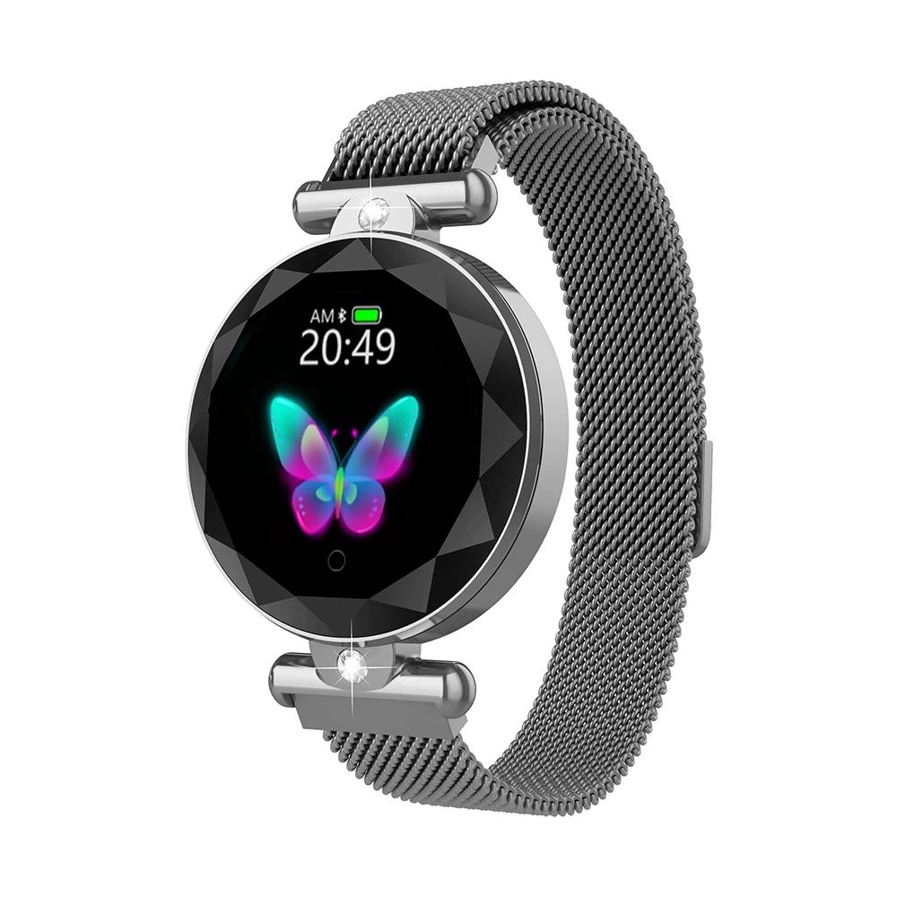 Ravi S886 Для женщин модные часы Smart Watch алмазный отрезной монитор сердечного ритма Спорт фитнес-трекер фитнес-активности Водонепроницаемый Смарт-часы