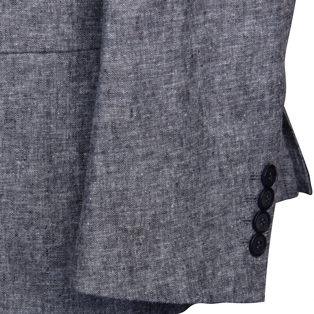 Luxury Unstructured Unlined Linen Cotton Blazer With Natural Shoulder Light Weight Casual Jacket Custom Made Jacket Tailor Made