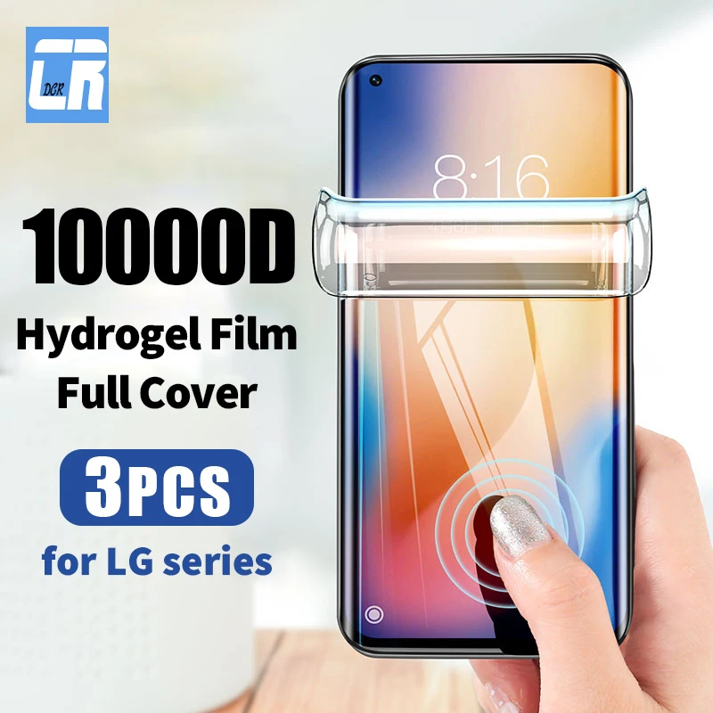 

1-3pcs Screen Protector Hydrogel Film For LG V30 V40 V50 V60 K41 K51 K61 K92 K71 Q52 W41 K42 K62 K52 K22 Plus LG Velvet No Glass