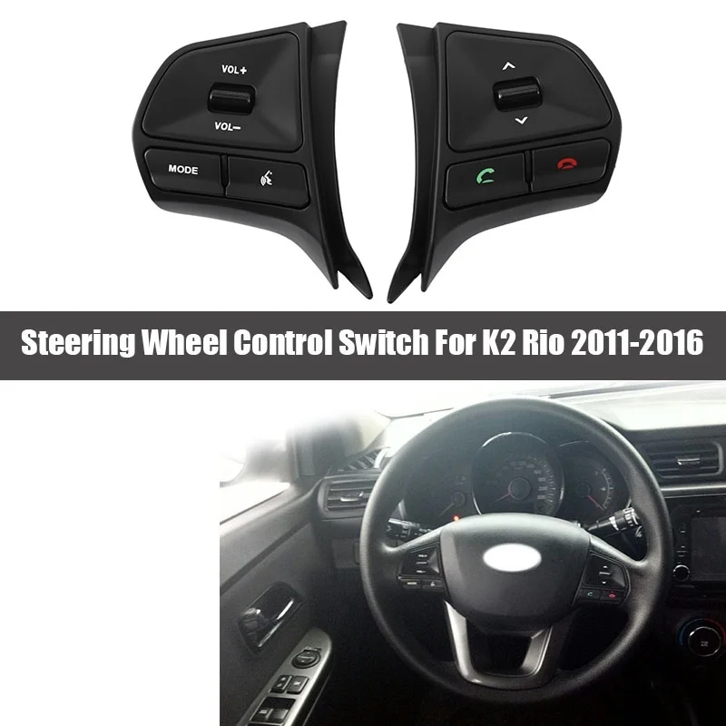 Car Multifunction Steering Wheel Button for Audio and Bluetooth Control