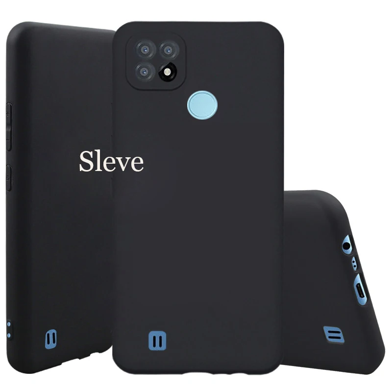 Funda para Realme C21, protector de TPU mate, suave, negra, para Realme, C21, Couqe