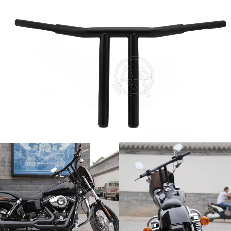 Accesorios para motocicleta, manillar de hierro Riser, barra en T para Harley Sportster 883 XL1200 Softail Dyna, 12"|Manillar| - AliExpress