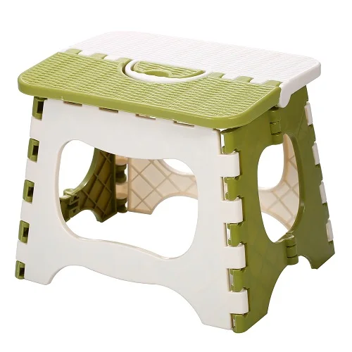 Пластиковый складной табурет портативный складной стул маленькая скамейка для детей ванная комната Домашнее использование мини открытый кемпинг стул для барбекю - Цвет: Green