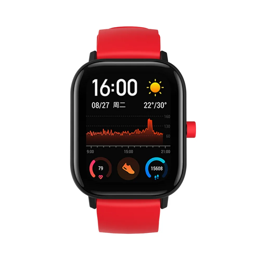 20 мм силиконовый ремешок для часов Huami Amazfit Bip GTS GTR 42 мм спортивный ремешок браслет для samsung Galaxy 42 мм Active2 gear S2
