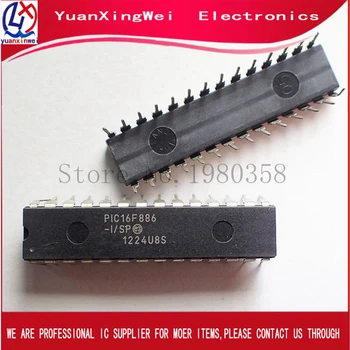 

10pcs original spot IC PIC16F886 PIC16F886-I/SP 16F886 DIP28 Free Shipping