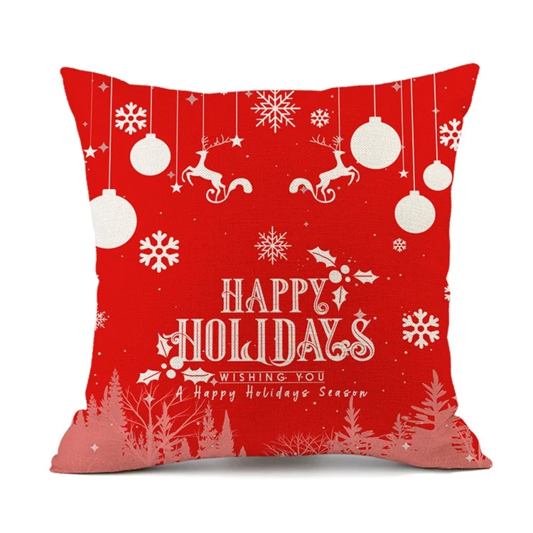YORIWOO олень Санта Клаус Рождественская наволочка для подушки веселые рождественские украшения для дома рождественской елки, Новогодний подарок - Цвет: 1