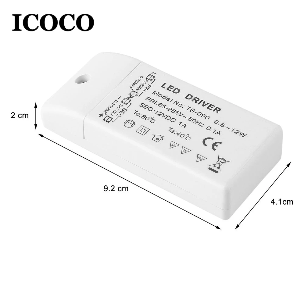 Популярный светодиодный драйвер ICOCO адаптер питания трансформатор 220 240 В для