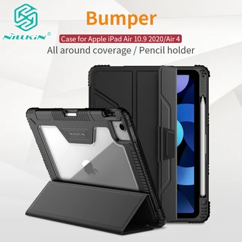 

For iPad Air 10.9 2020 Tablet Case Luxury PU Leather Shockproof Bumper Smart Wake Sleep Flip Case For iPad Air 4 Nillkin Case