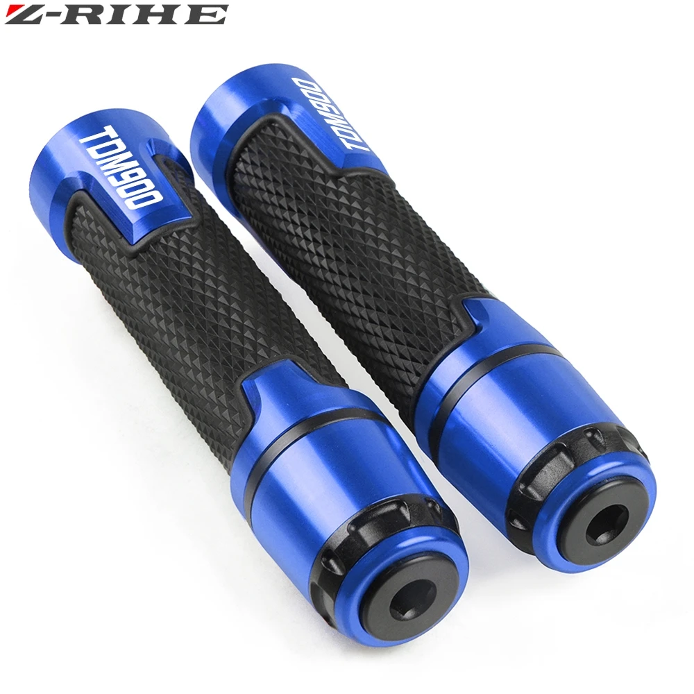 Высокое качество руль мотоцикла ручки конец для Yamaha Tdm 900 850 Tdr 125r 250 Tmax 500 Xjr 400 400r 1200sp 1300 ручка - Цвет: Blue