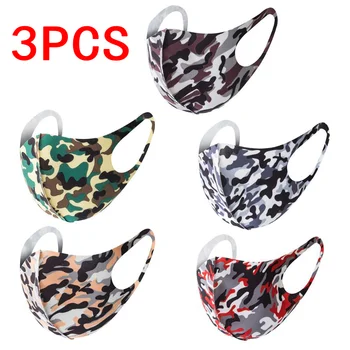 

3-10pcs Cotton Mask Unisex Fack Mouth Mask Mens Mask for Sun Anti-fog Anti-bacteria PM2.5 Breathable Camouflage Military Mask