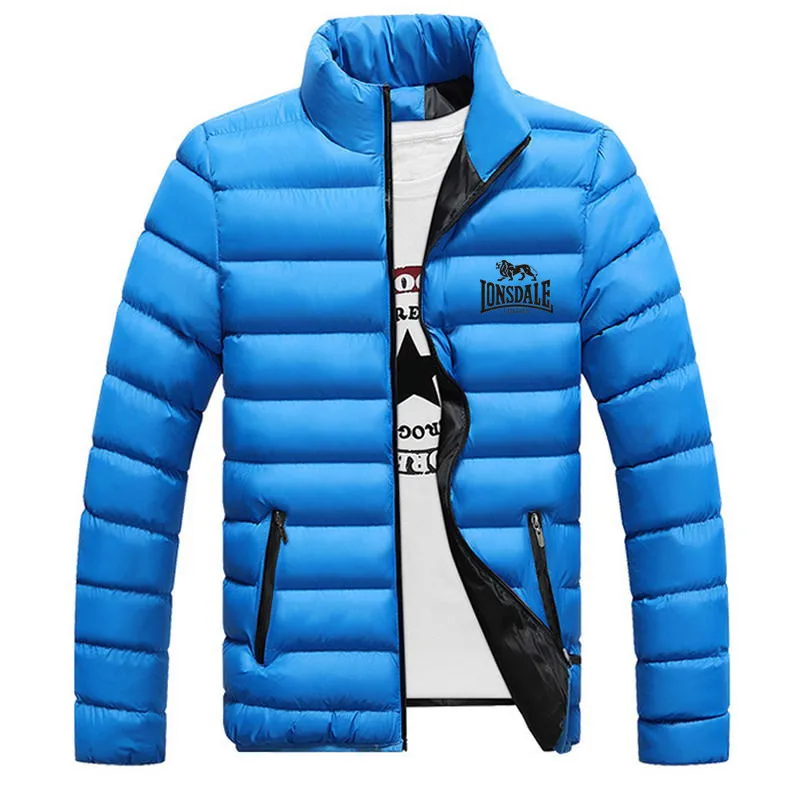 Мужская повседневная одежда Lonsdale на молнии, модные жаккардовые толстовки с капюшоном, флисовая куртка Solomon, осенние толстовки, Осеннее зимнее пальто