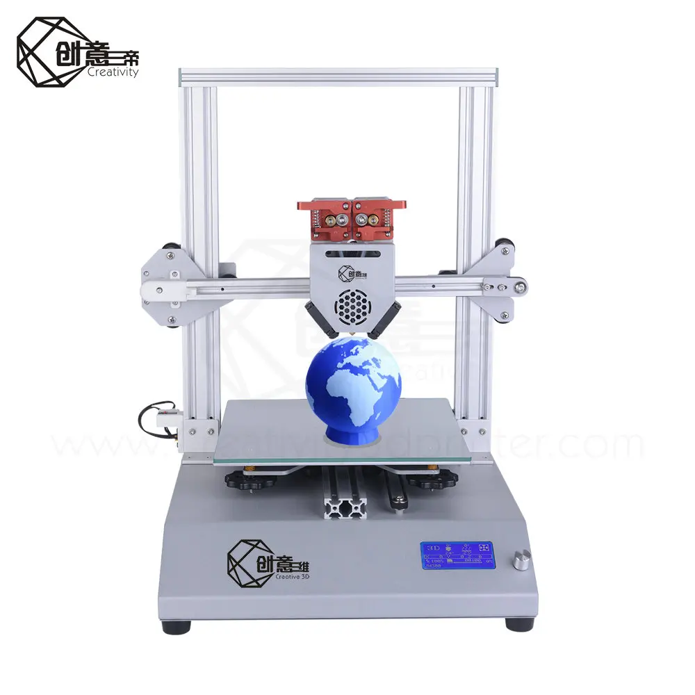 Творческий C01 двухцветный 3D принтер i3 типа размер печати 250 мм * DIY kit 3dprinter|3D