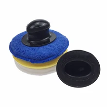 Полировальная губка для автомобиля с пластиковой ручкой, полировальная Накладка для автомобиля, инструмент для чистки пены