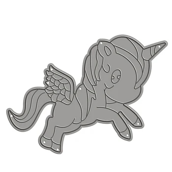 

2020 New Hot Unicorn Metal Cutting Dies Scrapbooking Paper For Animal and Stencil Foil Die Cut Supplies Crafts kscraft No Stamp