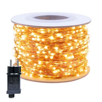 

The Longest Waterproof Outdoor Home 30M 50 100M LED Street Lights with remote Garland Light Christmas Wedding New Year's Garland
