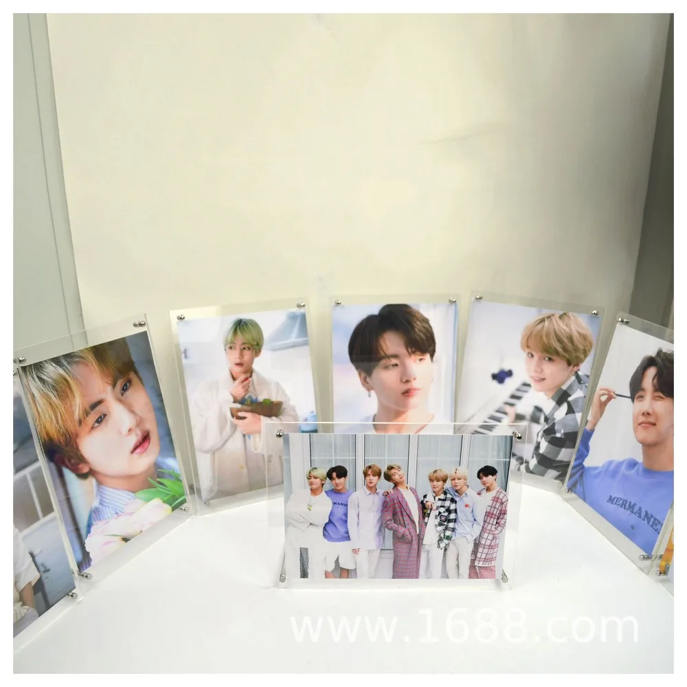 Kpop Bangtan мальчики Хрустальный альбом официальный же абзац фоторамка Фото коллекторы издание Periphery JUNGKOOK V SUGA