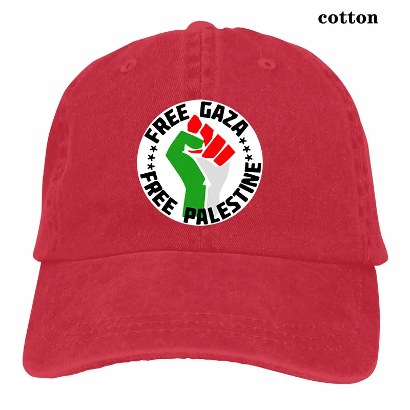 Бейсболка Free Palestine для мужчин и женщин, модные регулируемые кепки - Цвет: 3-Red