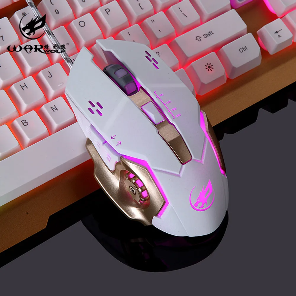 OMESHIN профессиональная Проводная игровая мышь 6 клавиш 3200 dpi USB компьютерная мышь Программирование макросъемки игровая мышь mose для PC9