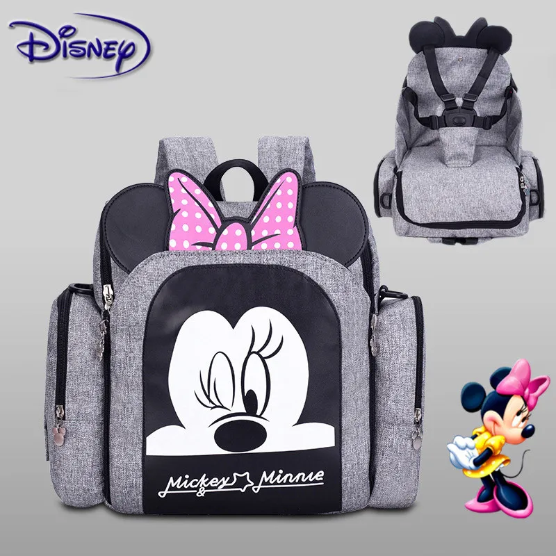 Disney Dining Chair Bag Multifunctional Diaper Bag New Stlye Waterproof Mother Handbag Nappy Backpack Travel Mummy Bags