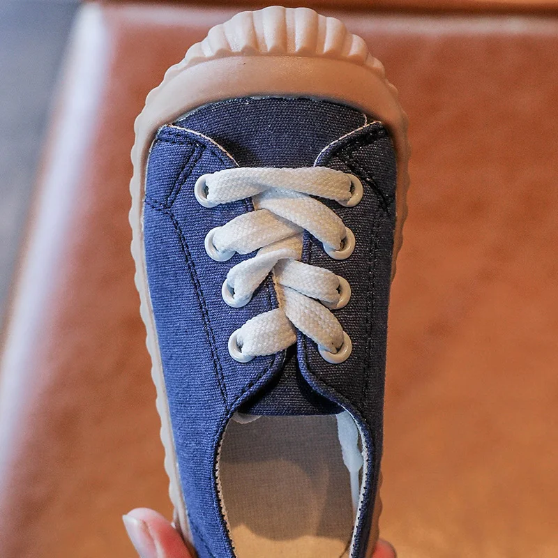 

2020 Spring Girls Shoes Rubber Tip Canvas Shoes