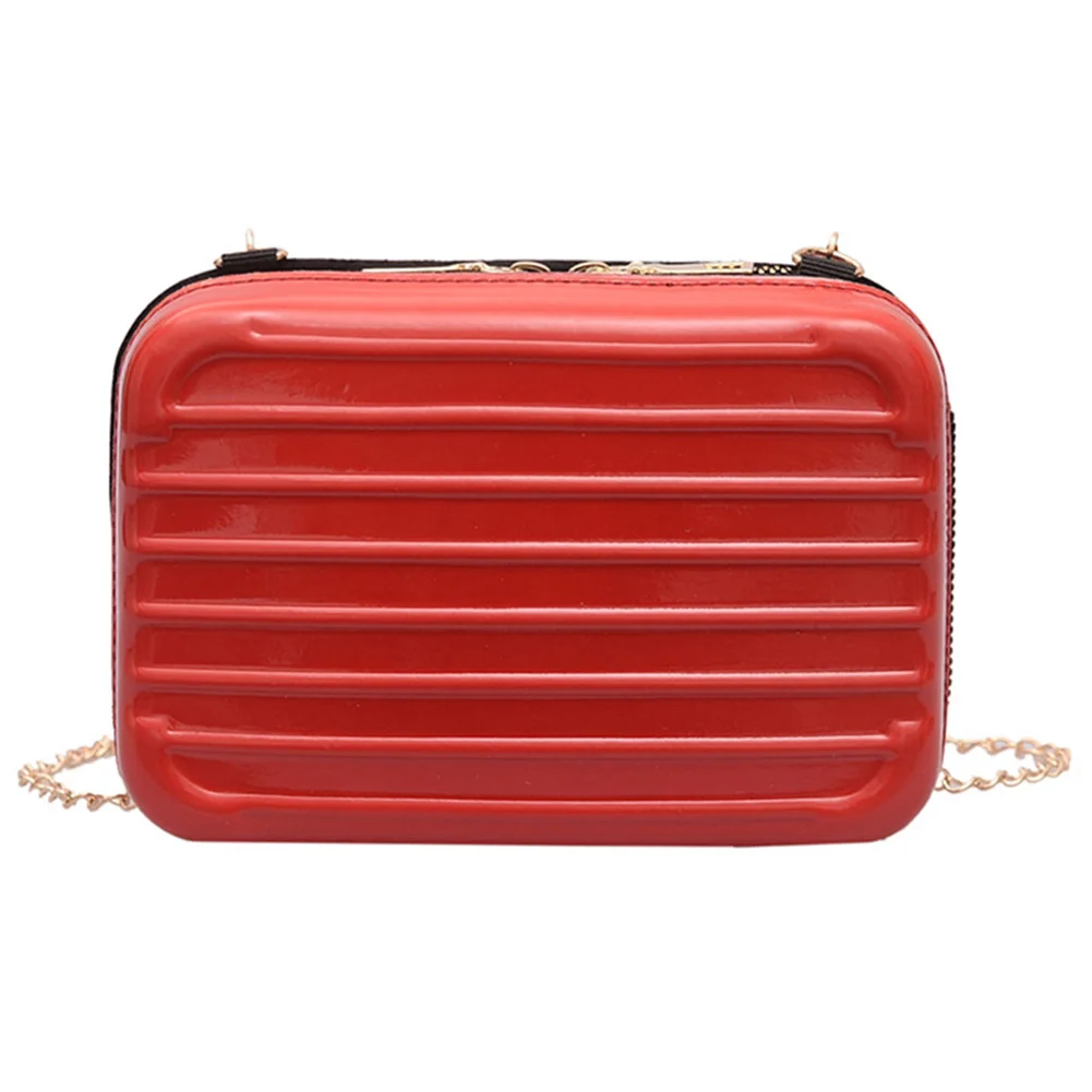 Женская сумка для багажа мягкая квадратная сумка на плечо на молнии квадратная сумка HSJ88 - Цвет: Красный