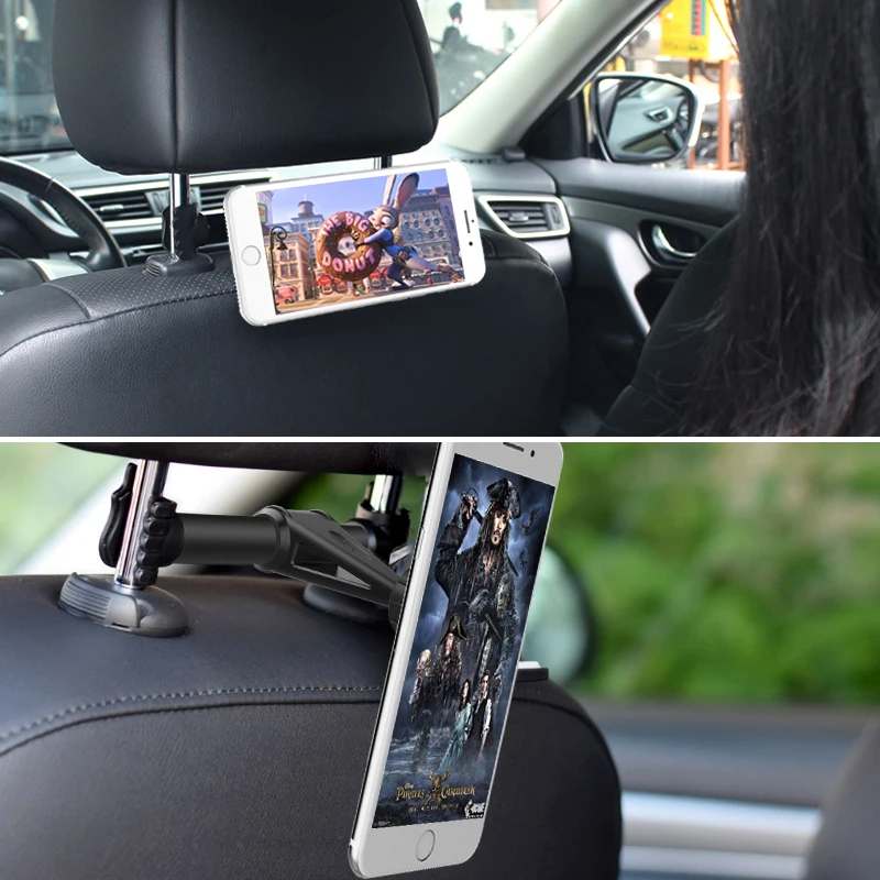Универсальный магнитный автомобильный держатель для телефона 360 градусов вращение на заднее сиденье Органайзер на спинку сиденья для xiaomi/iPhone Органайзер на спинку сиденья