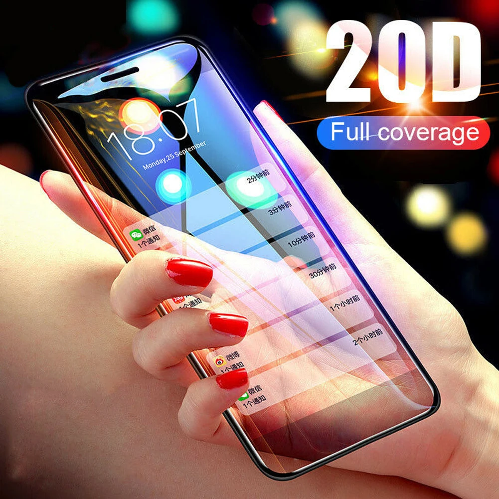 20D полное покрытие протектор экрана из закаленного стекла для iPhone 11 Pro Max защитный