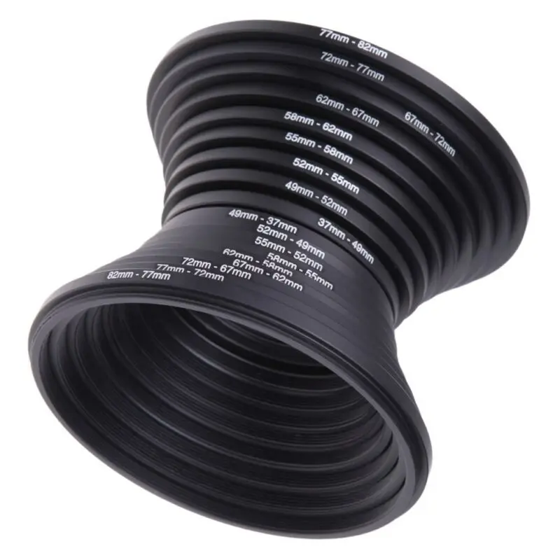 Adattatore Step Up Anello Adattatore Step-Up 52mm A 62mm Per Fotocamera - In Metallo Nero, Per Filtri E Accessori Obiettivo Adattatore Step Down 62 52 - Foto 4