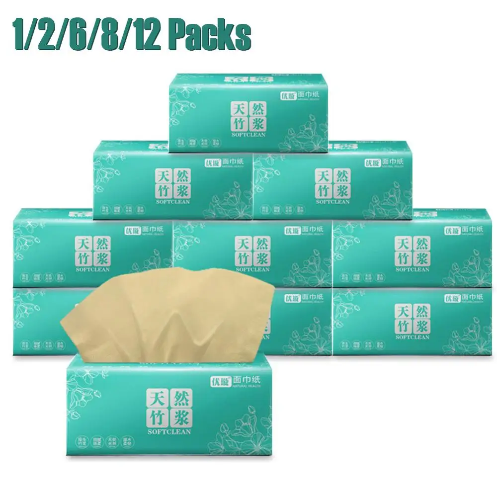 

1/2/6/8/12pack Fast Shopping Toilet Roll Paper 4 Layers Home Bath Toilet Roll Paper Bamboo Wood Pulp Toilet Paper Tissue Roll