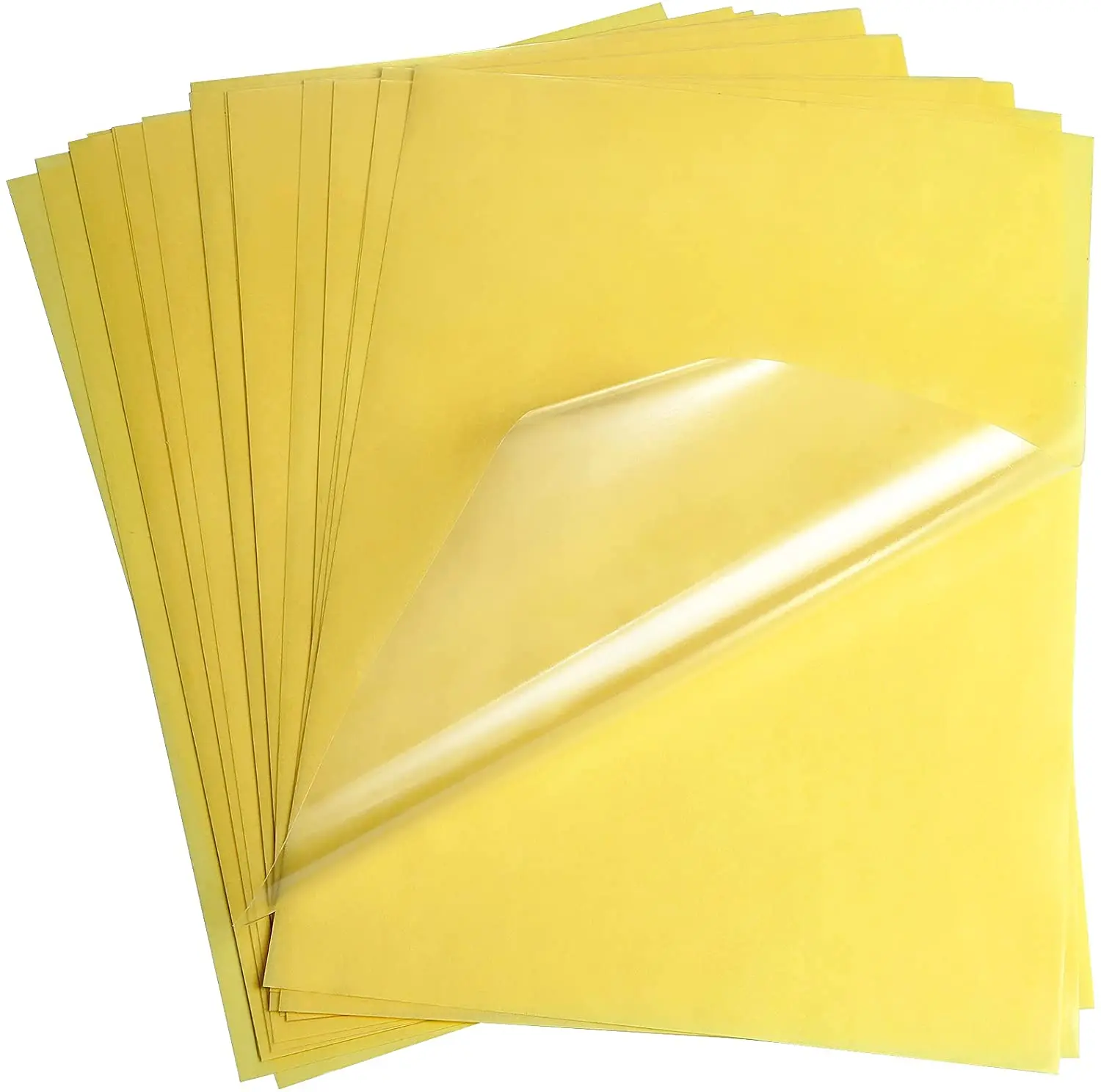 Thermal label paper printable vinyl sticker paper Clear matte adhesive printer paper Self adhesive glossy transparent paper label sticker For laser printer 50pcs