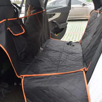 

147x137x37cm Travel Car Double Seat Cushion Protector Waterproof Perspective Window Dog Bracket For Pet Dog Car Free Shipping