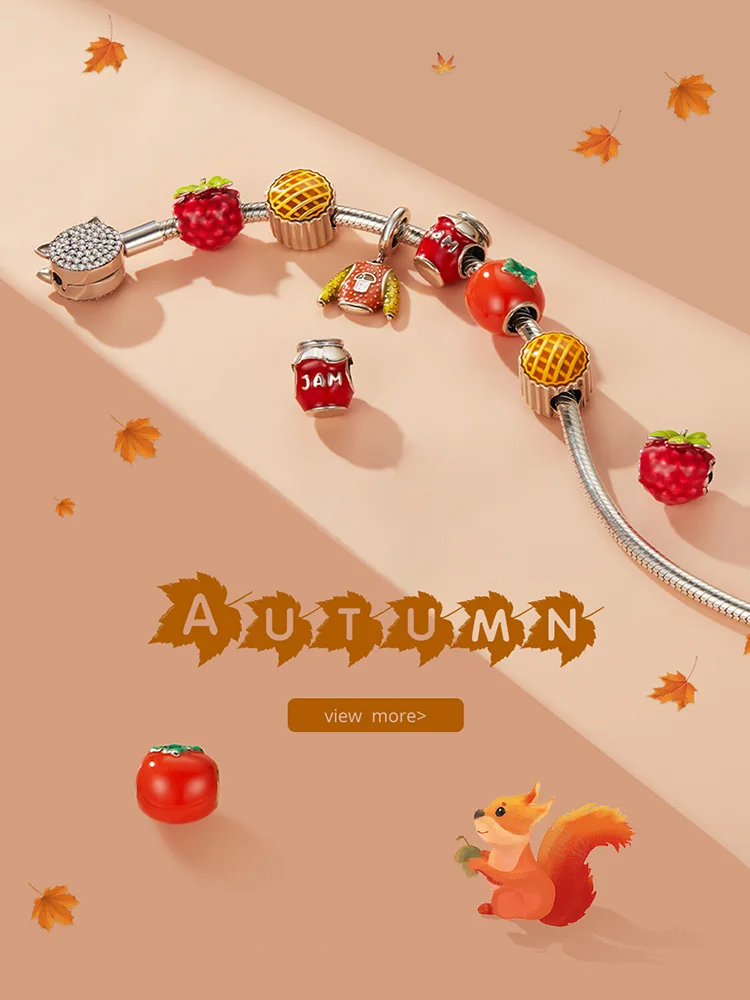 Pumpkin Pie Charm 6 Pumpkin Pie Charm - Show your style with the Pumpkin Pie Charm. Hand-finished in sterling silver, this charm features a colorful enamel pumpkin pie that is full of romantic autumn atmosphere. This exquisite and unique charm will bring mood and beauty to your day. Perfect gift for mom, sister, grandmother, friend or yourself. | 🚚 Free Standard Shipping 7-30 days | 🥇 Top Quality Product | 💎 100% S925 Sterling Silver | 🛡️ 100% Safe & Secure checkout