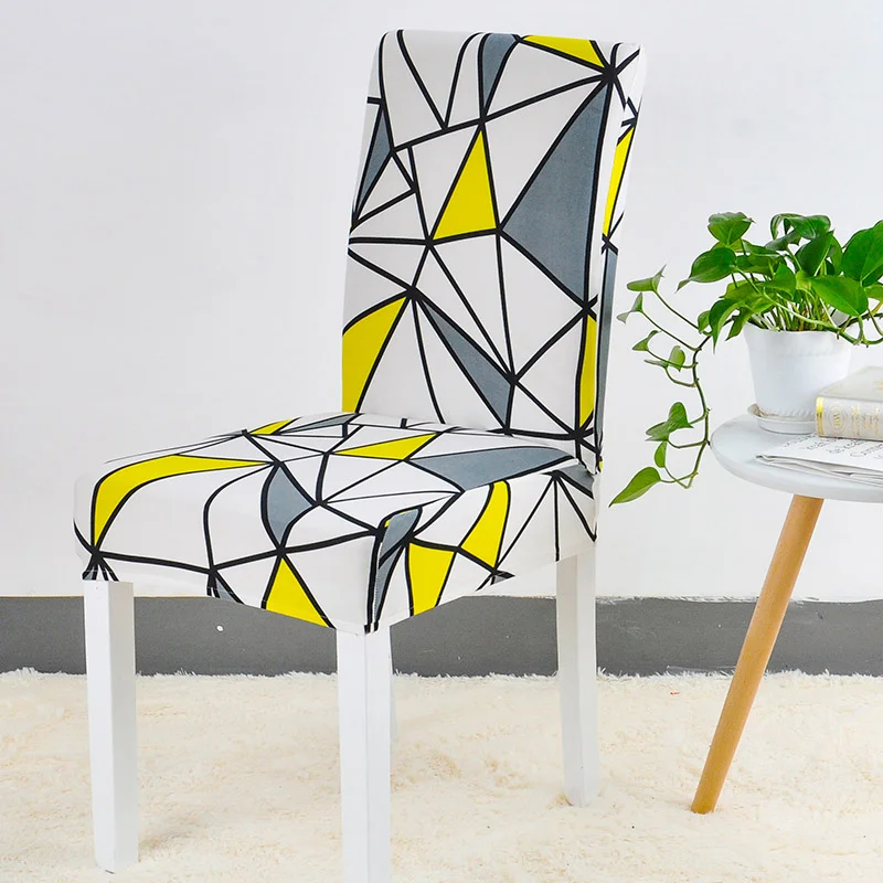 Эластичный чехол для обеденного стула съемный анти грязный гибкий скандинавский