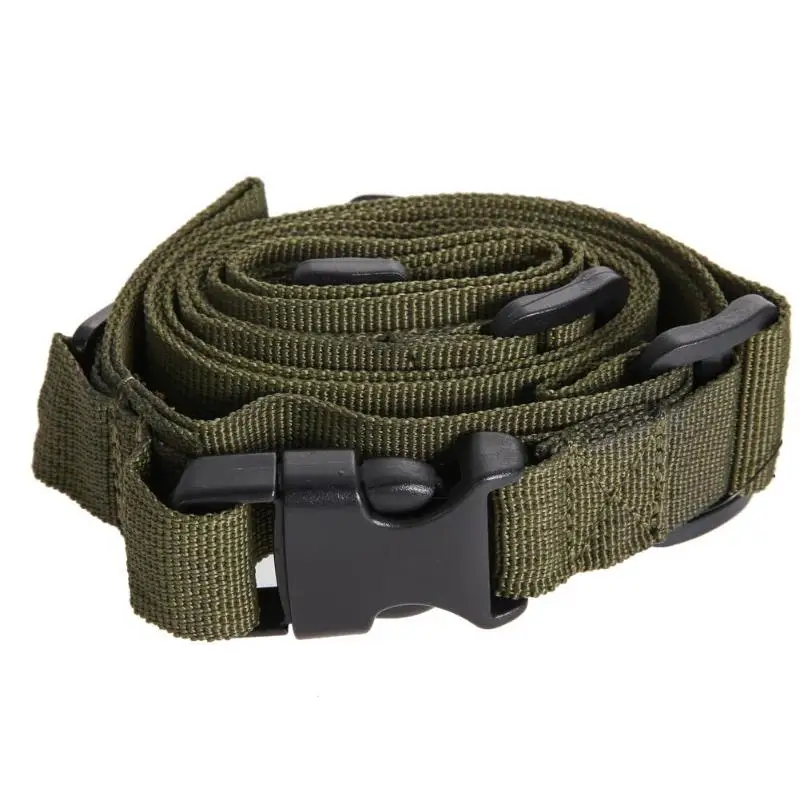 3 Point Tactical Gun Hunting Belt Tactical Military Elastic Gear Gun Sling Strap Outdoor Rock Climbing Multifunctional Belt - Цвет: Хаки