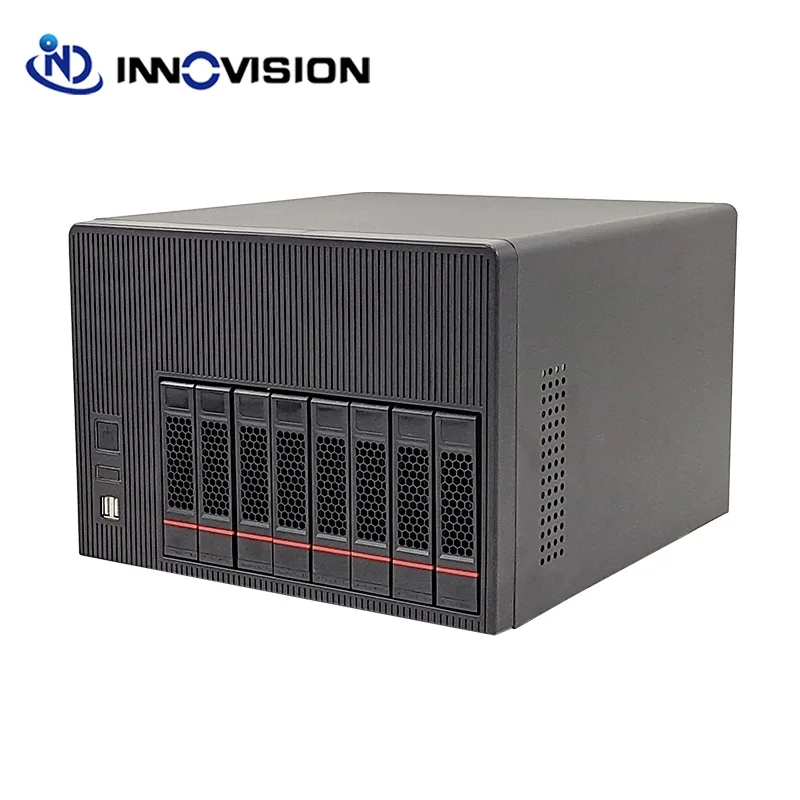 Hot Swap NAS 8 HDD Tooless Bays Case Support M-ATX Motherboard For Cloud Date Storage Optional USB2.0 or USB3.0 pc case pc chassis computer chassis frame