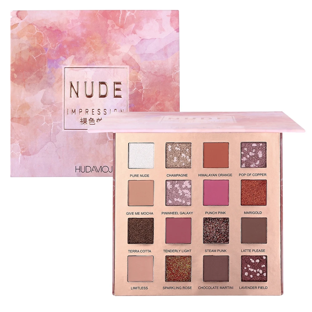 16 Colors Eye Shadow Makeup Palette Matte Metallic Glitter Shimmer Eyeshadow Cosmetic makeup
