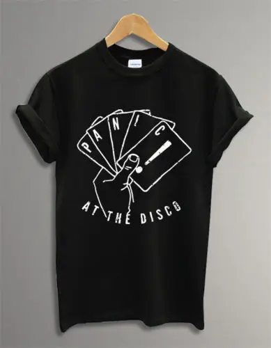 

Printing Panic At The Disco Music Band Tee Printed T-Shirt Pure Cotton Men Top Tee