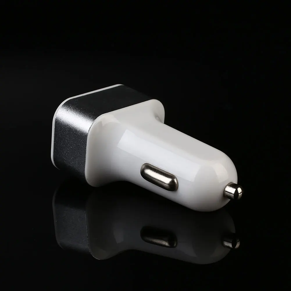 Автомобильный прикуриватель DC12-24V двойной USB 3 порта разветвитель зарядное устройство