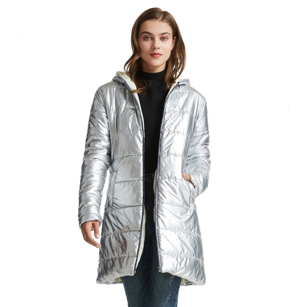 Goedkoop RICORIT 2019 Modieuze Jas Jas vrouwen Hooded Warm Parka Duck Down Parka Jas Hight Kwaliteit Vrouwelijke Nieuwe Winter Collectie