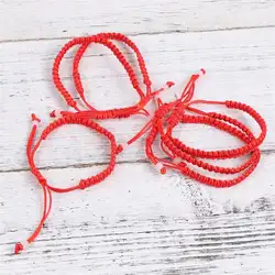 12 шт ручные красные веревочные браслеты нежные Браслеты ручной вязки ювелирные украшения для женщин девушек