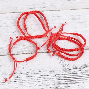 

12Pcs Hand-woven Red Rope Bracelets Delicate Hand-knitted Bracelets Jewelry Decoration for Women Ladies Girls