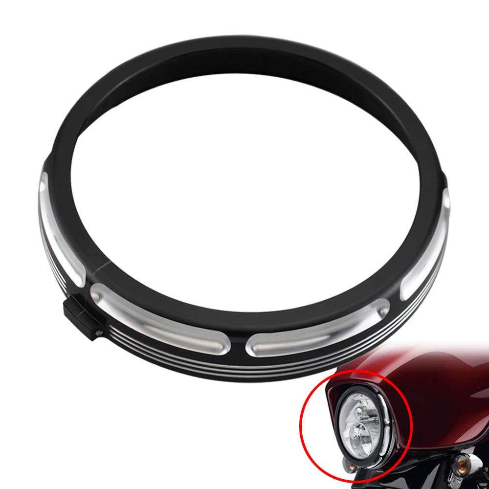 Motorcycle Accessories 7 Inch Headlight Cover CNC Aluminum Headlamp