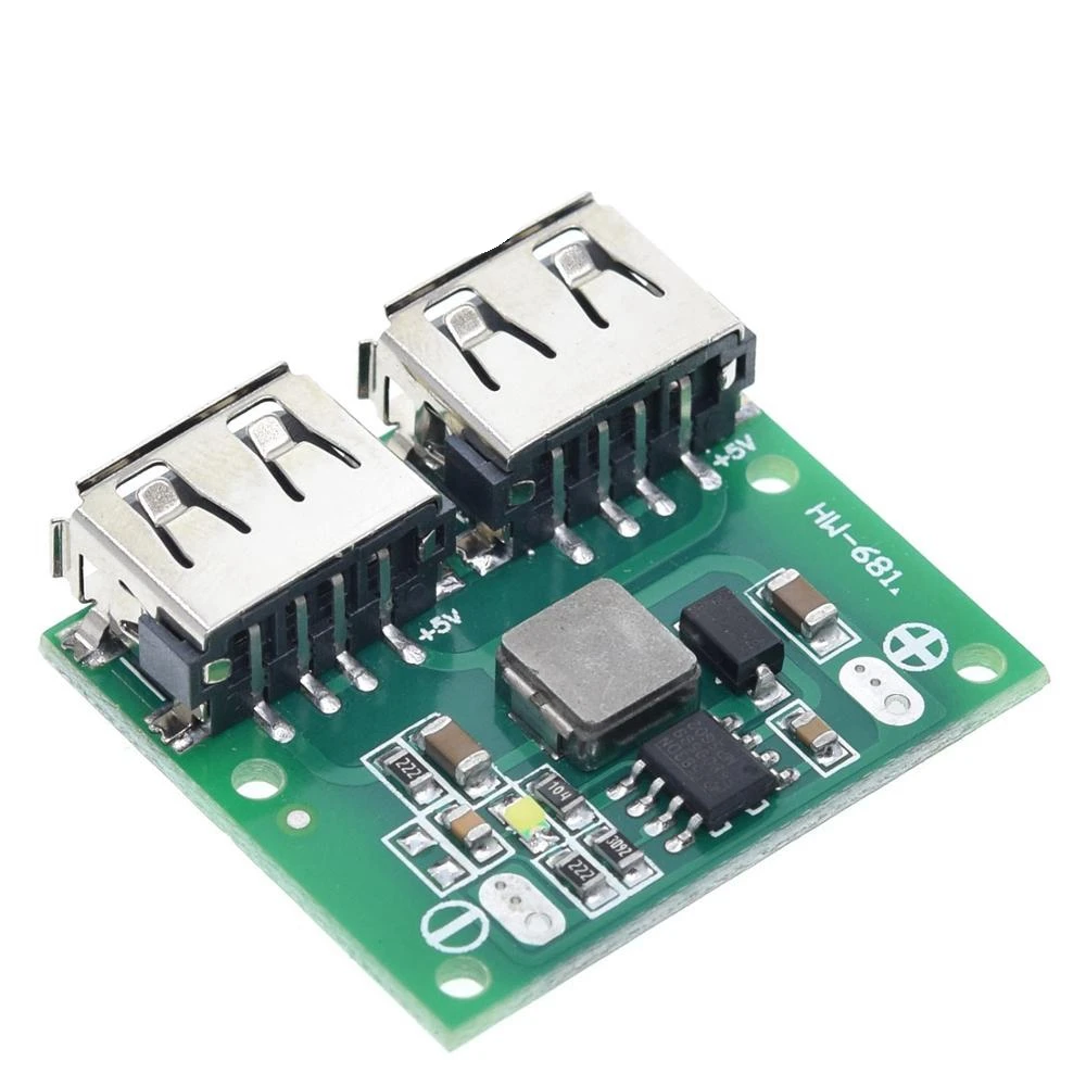 9V 12V 24V bis 5V DC-DC Step Down Ladegerät Power Modul Dual USB Ausgang Buck Spannung Board 3A Auto Ladung Laderegler 6-26V – Detail 4