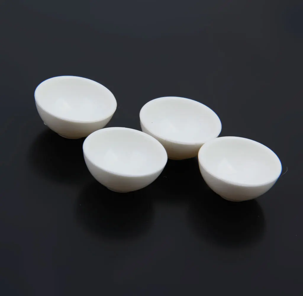Dollhouse Miniature Kitchenware Tableware White Round Bowls Kitchen Accessory 12th Scale Pack of 4pcs