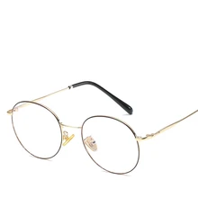 Ретро Новые без градусов очки для чтения литературные круглые оправа плоские очки c характером рамки повседневные унисекс очки для чтения