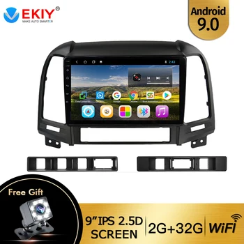 

EKIY 9 IPS 2din Car Radio For Hyundai Santa Fe 2 2006-2012 Android 9.0 Multimedia Stereo Audio Player WIFI USB Bluetooth Carplay