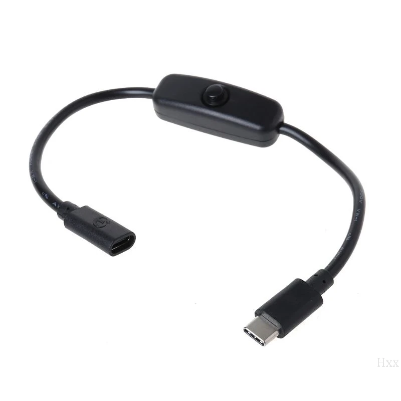Type C USB-C Charging Cable with On Off Switch for Raspberry Pi 4 Android Mobile Phone