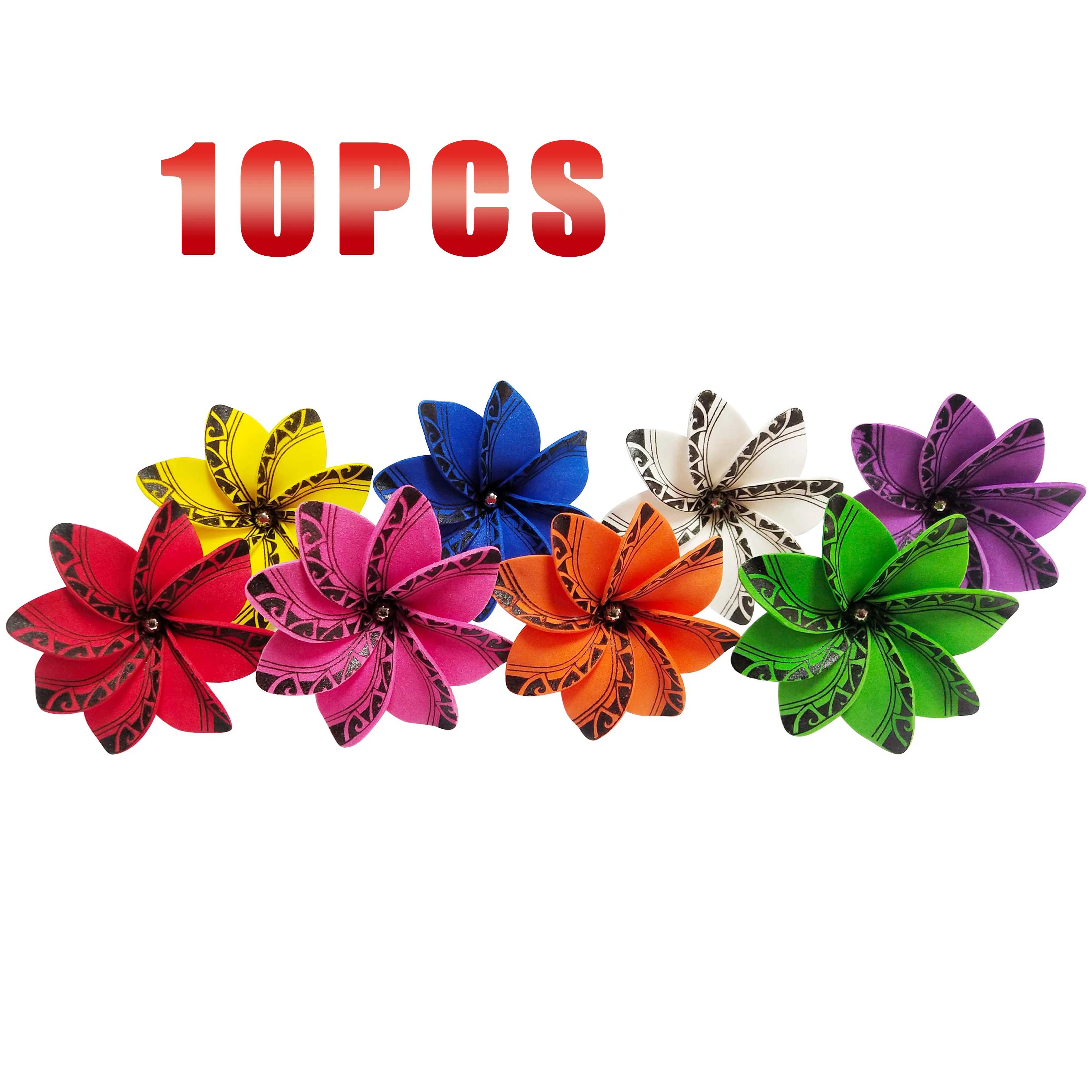 

10pcs/set 9*12cm Hawaii Summer Party Beach Egg Flowers DIY Home Decoration Wedding Artificial Flowers Hula Girl Hair Accessories