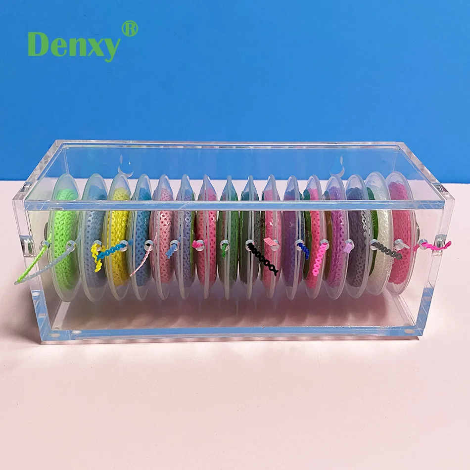 1 Pc Dental Orthodontic Power Chain Acrylic Dispenser Placing Box Power