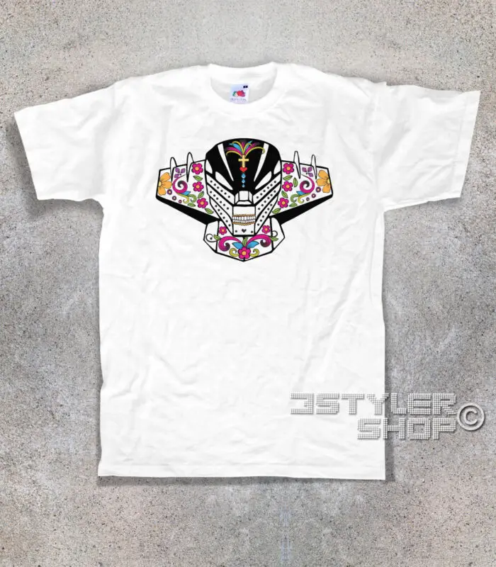 Camiseta de Hombre Jeeg Robot Acero como Calavera Mexicana Cartones | Мужская одежда